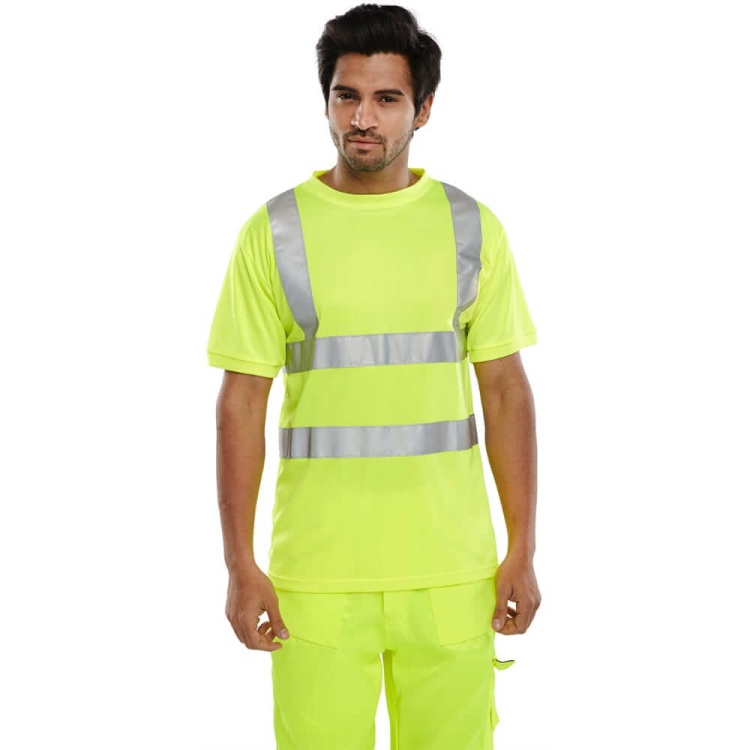 Beeswift BSCNTS  Crew Neck Hi-Vis Short Sleeve T-shirt